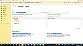 1С:Розница 8 ПРОФ, начальная страница